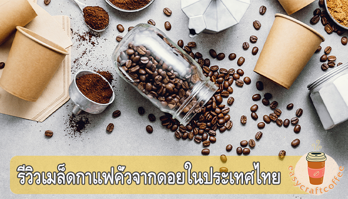 รีวิวเมล็ดกาแฟคั่วจากดอยในประเทศไทย